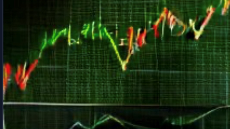 An image stylized stock chart.