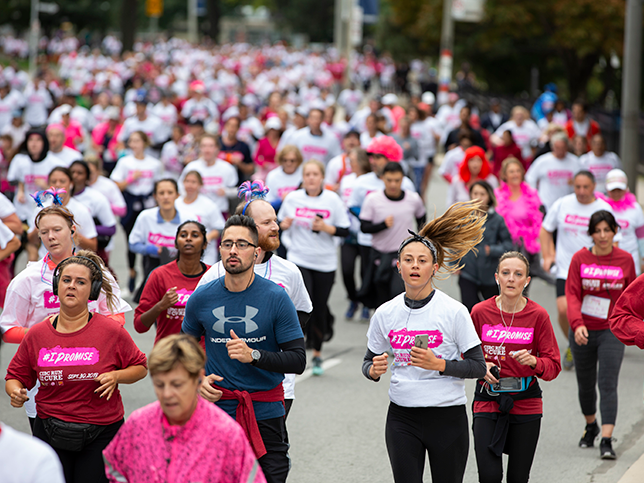 Runners at the CIBC run for the cure race