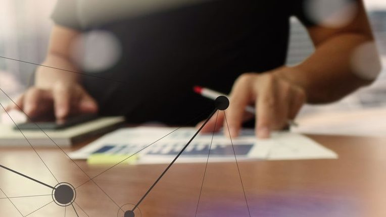 person looking at a document