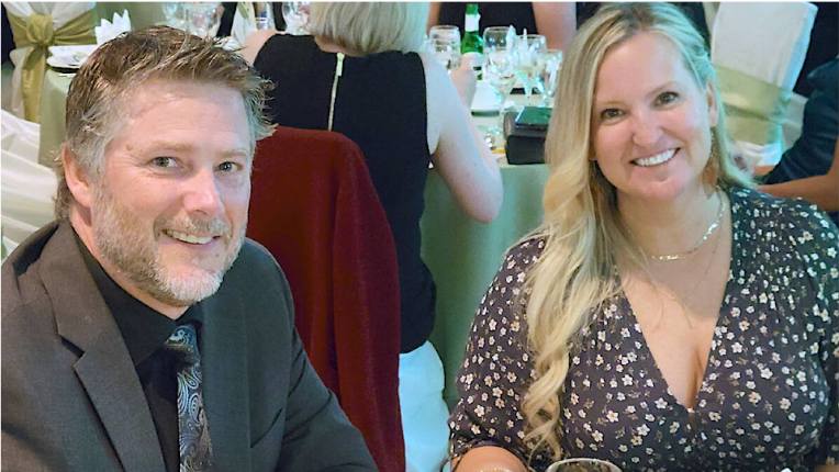 Mike and Leanne at the Gala