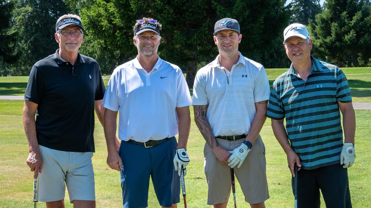 Mike Laurin at the Golf Tournament