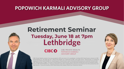 Leanna Wachniak & Robert Gerrie from the PKAG team for a Retirement Seminar on Tuesday, June 18th