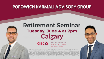 Leanna, Faisal, Dave & Rob from the PKAG team for a retirement seminar at June 4th