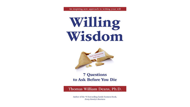 Large type over image of fortune cookie