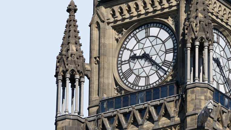 Tower of Canadian parliament building