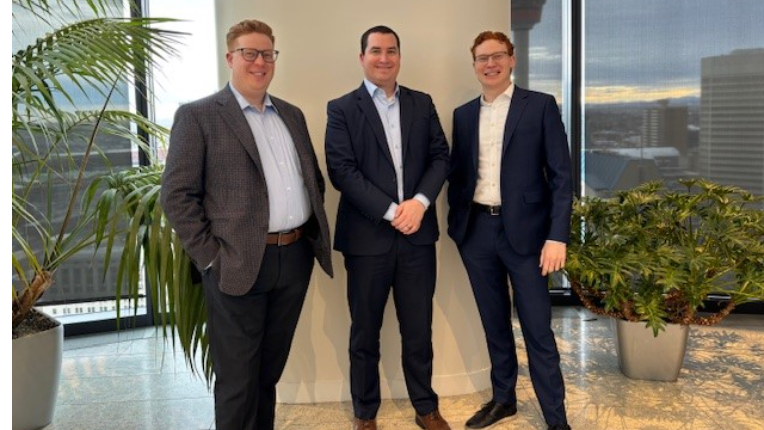 Harrison Kozak, Chris Porochnuk and Ted Kozak of the Kozak Financial Group