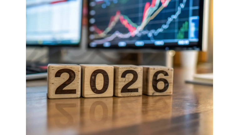 wooden blocks showing 2026