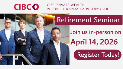 Image of advisors and seminar date (Retirement Seminar - join us in-person on April 14)