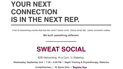 Sweat Social - B2B Networking