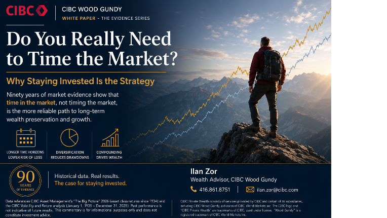 White paper arguing that staying invested and diversified beats market timing for long-term returns, based on 1935–2025 data.