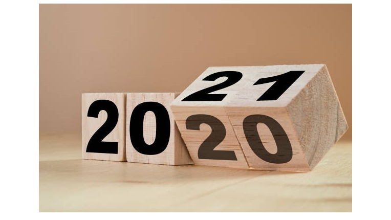 An image showing 2020 becoming 2021.