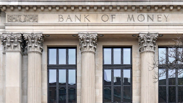 Street photo of the Bank of Money