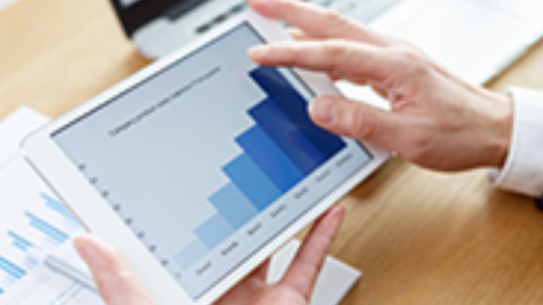 tablet with market information