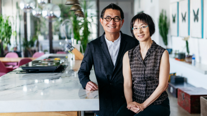 couple in an office