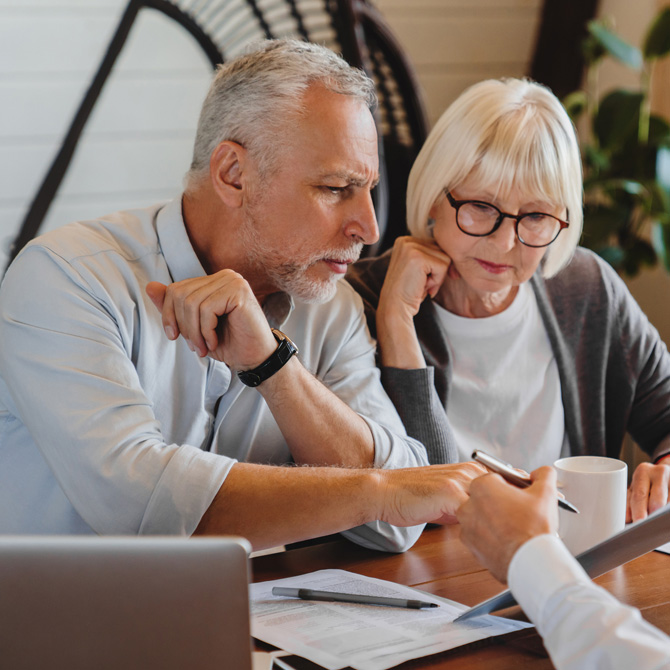 Private wealth consultation in a modern office