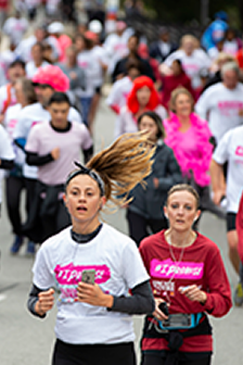 Runners at the CIBC run for the cure race