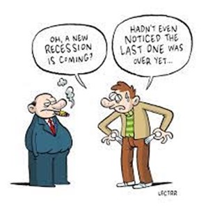 Comic strip about recession