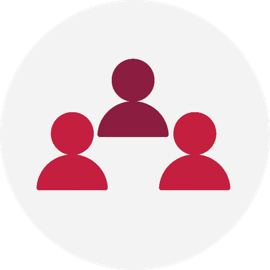 3 people silhouette icon