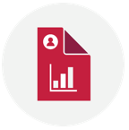 Chart sheet with person icon